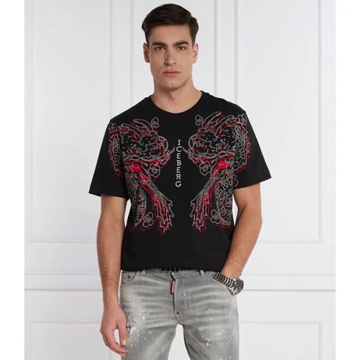 Iceberg T-shirt | Regular Fit ze sklepu Gomez Fashion Store w kategorii T-shirty męskie - zdjęcie 184344855