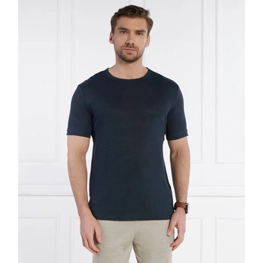 BOSS BLACK Lniany t-shirt Tiburt 456 | Regular Fit ze sklepu Gomez Fashion Store w kategorii T-shirty męskie - zdjęcie 184344887