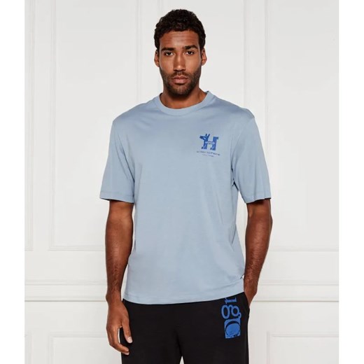 Hugo Blue T-shirt Nedix | Regular Fit ze sklepu Gomez Fashion Store w kategorii T-shirty męskie - zdjęcie 184344925