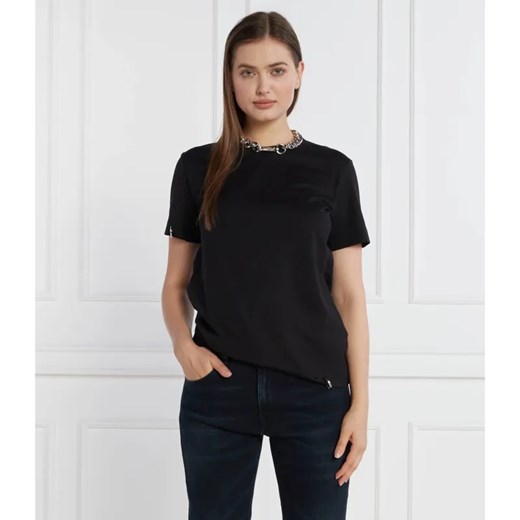 DONDUP - made in Italy T-shirt | Regular Fit ze sklepu Gomez Fashion Store w kategorii Bluzki damskie - zdjęcie 184344939