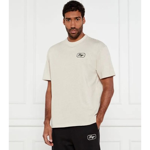 Hugo Blue T-shirt Nampie | Loose fit ze sklepu Gomez Fashion Store w kategorii T-shirty męskie - zdjęcie 184344989