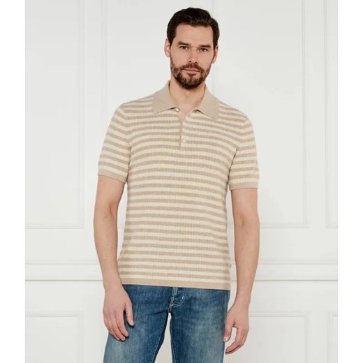TIGER OF SWEDEN Wełniane polo Erros | Regular Fit ze sklepu Gomez Fashion Store w kategorii T-shirty męskie - zdjęcie 184344997
