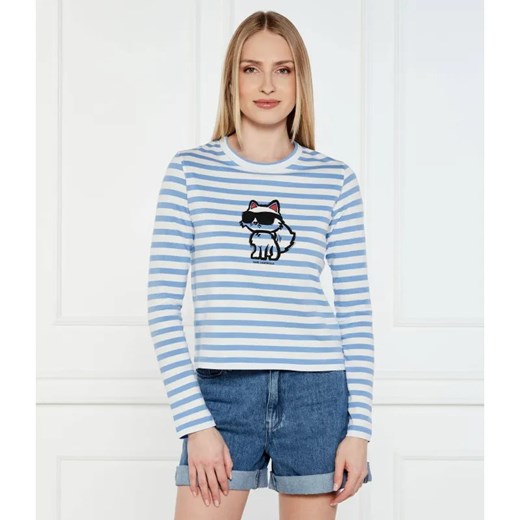 Karl Lagerfeld Bluzka IKON | Regular Fit ze sklepu Gomez Fashion Store w kategorii Bluzki damskie - zdjęcie 184345025