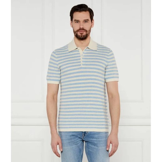 TIGER OF SWEDEN Wełniane polo Erros | Regular Fit ze sklepu Gomez Fashion Store w kategorii T-shirty męskie - zdjęcie 184345166