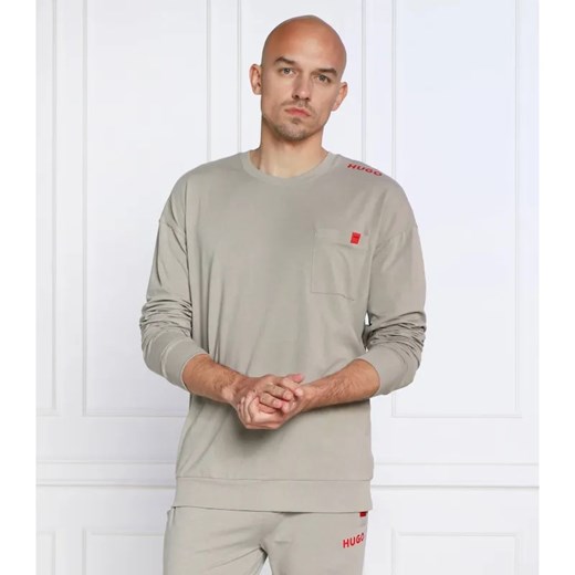 Hugo Bodywear Longsleeve Labelled SWEATSHIRT | Regular Fit ze sklepu Gomez Fashion Store w kategorii T-shirty męskie - zdjęcie 184345178