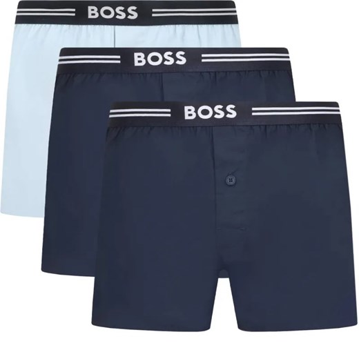 BOSS BLACK Bokserki 3-pack 3P Woven Boxer ze sklepu Gomez Fashion Store w kategorii Majtki męskie - zdjęcie 184345179