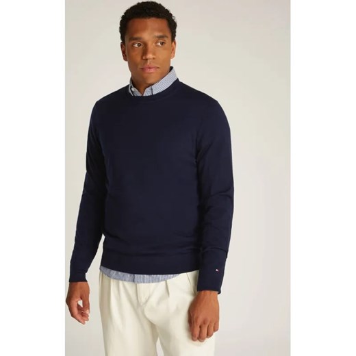 Tommy Hilfiger Wełniany sweter | Regular Fit Tommy Hilfiger XXL promocyjna cena Gomez Fashion Store