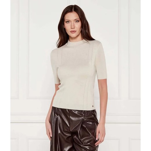 Marc Cain Wełniany sweter | Slim Fit ze sklepu Gomez Fashion Store w kategorii Swetry damskie - zdjęcie 184345368