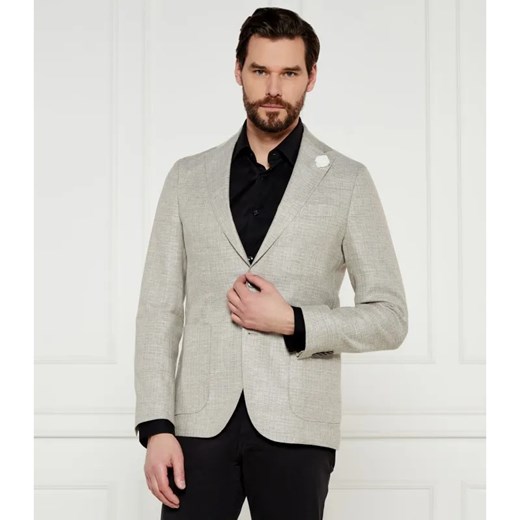 BOSS BLACK Marynarka C-Hanry-252 | Slim Fit | z dodatkiem lnu ze sklepu Gomez Fashion Store w kategorii Marynarki męskie - zdjęcie 184345436