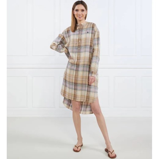 POLO RALPH LAUREN Lniana sukienka Polo Ralph Lauren 34 promocja Gomez Fashion Store