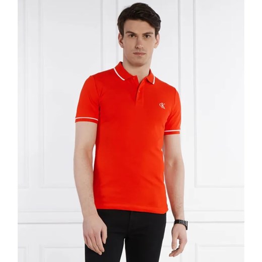 Calvin Klein Jeans Polo | Slim Fit | pique ze sklepu Gomez Fashion Store w kategorii T-shirty męskie - zdjęcie 184345516