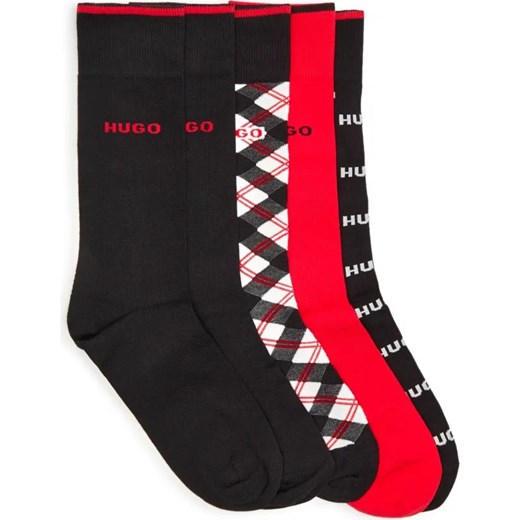 Hugo Bodywear Skarpety 5-pack GIFT CHECK CC ze sklepu Gomez Fashion Store w kategorii Skarpetki męskie - zdjęcie 184345527