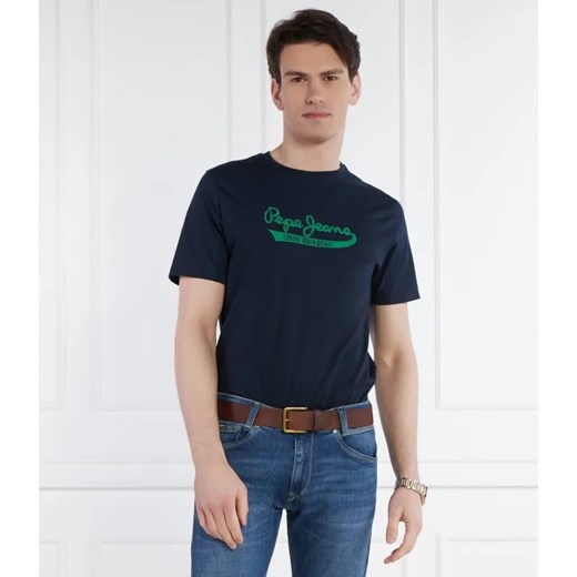 Pepe Jeans London T-shirt CLAUDE | Regular Fit ze sklepu Gomez Fashion Store w kategorii T-shirty męskie - zdjęcie 184345638