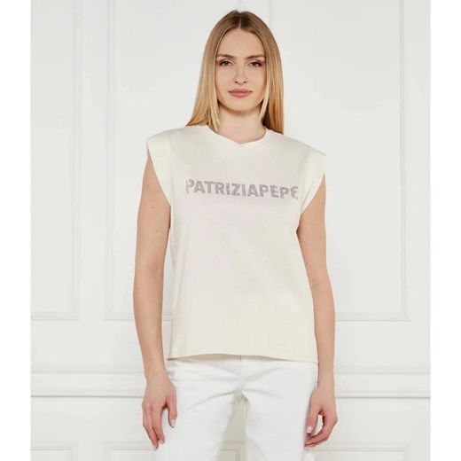 Patrizia Pepe T-shirt | Regular Fit ze sklepu Gomez Fashion Store w kategorii Bluzki damskie - zdjęcie 184345758
