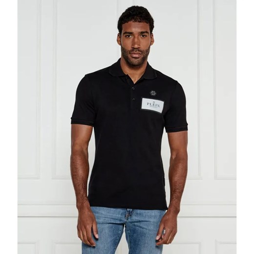 Philipp Plein Polo Label Contrast | Regular Fit ze sklepu Gomez Fashion Store w kategorii T-shirty męskie - zdjęcie 184345817