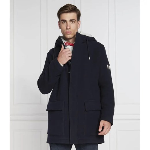 HUGO Wełniana parka Munk2242 | Regular Fit ze sklepu Gomez Fashion Store w kategorii Parki męskie - zdjęcie 184345949