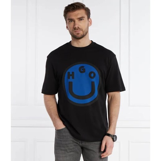Hugo Blue T-shirt Nimper | Regular Fit ze sklepu Gomez Fashion Store w kategorii T-shirty męskie - zdjęcie 184345978