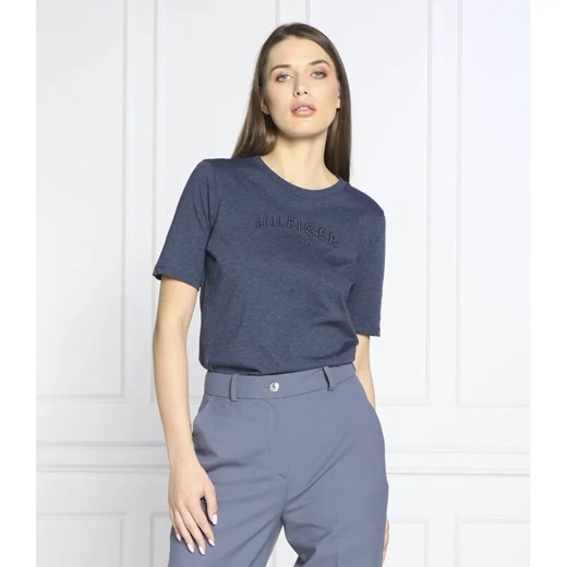 Tommy Hilfiger T-shirt | Regular Fit ze sklepu Gomez Fashion Store w kategorii Bluzki damskie - zdjęcie 184346025