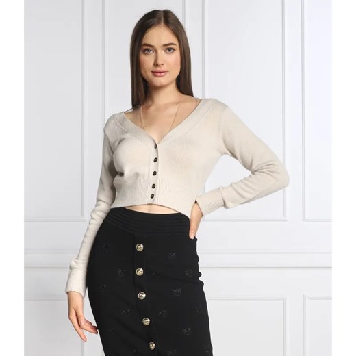 Pinko Kardigan INFUSO | Cropped Fit | z dodatkiem wełny ze sklepu Gomez Fashion Store w kategorii Swetry damskie - zdjęcie 184346066