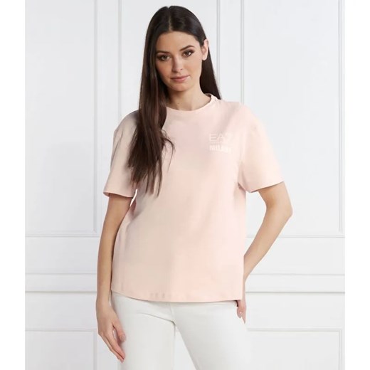 EA7 T-shirt | Regular Fit ze sklepu Gomez Fashion Store w kategorii Bluzki damskie - zdjęcie 184346069