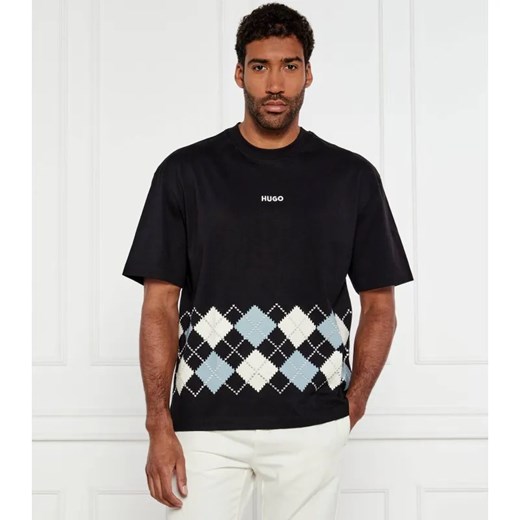 HUGO T-shirt Dulapo | Oversize fit ze sklepu Gomez Fashion Store w kategorii T-shirty męskie - zdjęcie 184346078