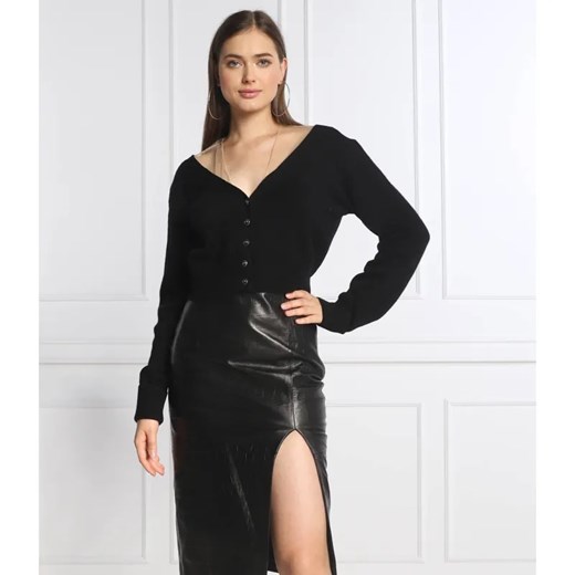 Pinko Kardigan INFUSO | Cropped Fit | z dodatkiem wełny ze sklepu Gomez Fashion Store w kategorii Swetry damskie - zdjęcie 184346098