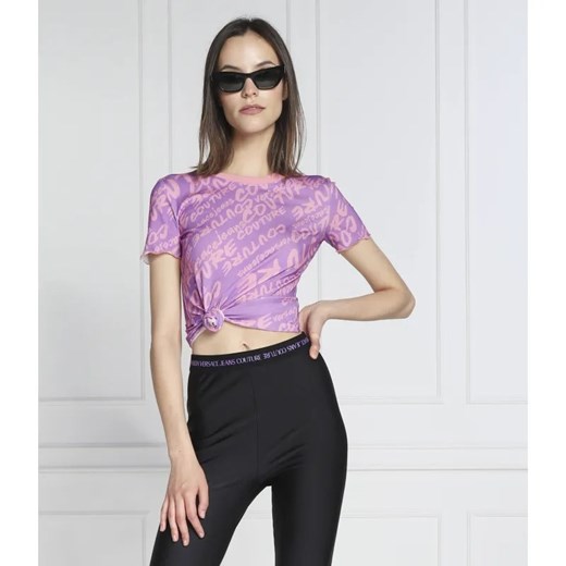 Versace Jeans Couture T-shirt | Regular Fit ze sklepu Gomez Fashion Store w kategorii Bluzki damskie - zdjęcie 184346127