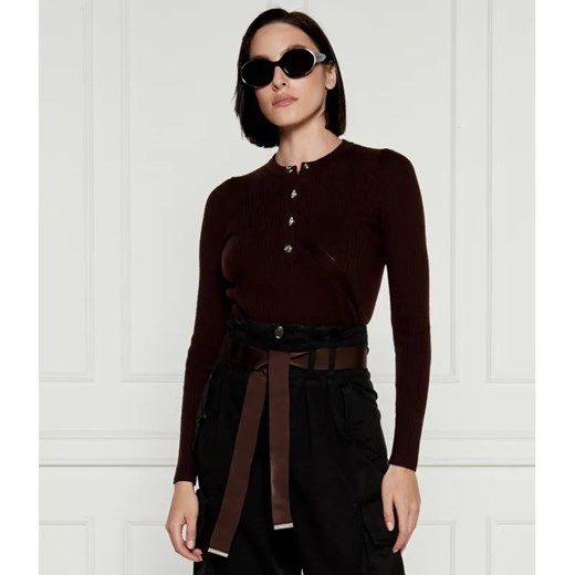 Pinko Wełniany sweter SERAFINO | Slim Fit ze sklepu Gomez Fashion Store w kategorii Swetry damskie - zdjęcie 184346229