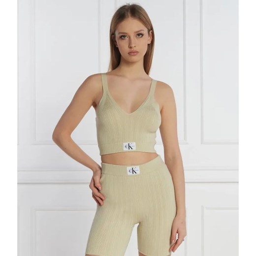Calvin Klein Jeans Top | Cropped Fit ze sklepu Gomez Fashion Store w kategorii Bluzki damskie - zdjęcie 184346235