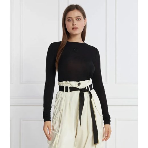 Pinko Bluzka | Slim Fit | z dodatkiem kaszmiru ze sklepu Gomez Fashion Store w kategorii Bluzki damskie - zdjęcie 184346269