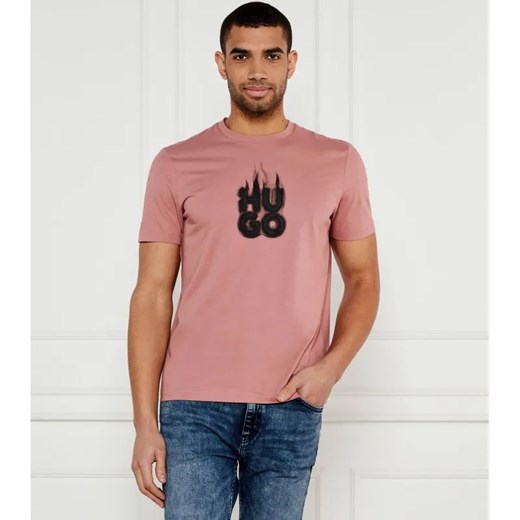 HUGO T-shirt Dalayer | Regular Fit ze sklepu Gomez Fashion Store w kategorii T-shirty męskie - zdjęcie 184346299