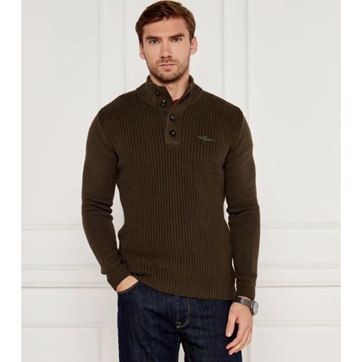 Aeronautica Militare Sweter | Regular Fit ze sklepu Gomez Fashion Store w kategorii Swetry męskie - zdjęcie 184346348