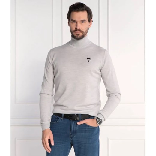Karl Lagerfeld Wełniany golf | Regular Fit ze sklepu Gomez Fashion Store w kategorii Swetry męskie - zdjęcie 184346355