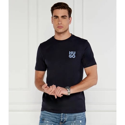 HUGO T-shirt | Regular Fit ze sklepu Gomez Fashion Store w kategorii T-shirty męskie - zdjęcie 184346359