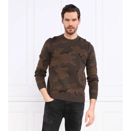 HUGO Sweter Scubo | Regular Fit | z dodatkiem wełny ze sklepu Gomez Fashion Store w kategorii Swetry męskie - zdjęcie 184346368