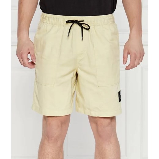 Calvin Klein Jeans Szorty | z dodatkiem lnu ze sklepu Gomez Fashion Store w kategorii Spodenki męskie - zdjęcie 184346378