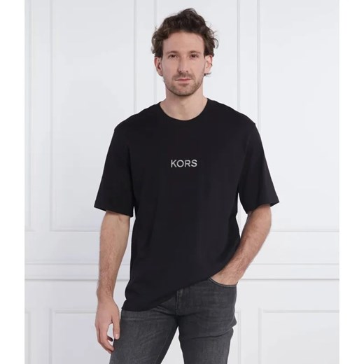 Michael Kors T-shirt EMB LOGO TEE | Regular Fit ze sklepu Gomez Fashion Store w kategorii T-shirty męskie - zdjęcie 184346399