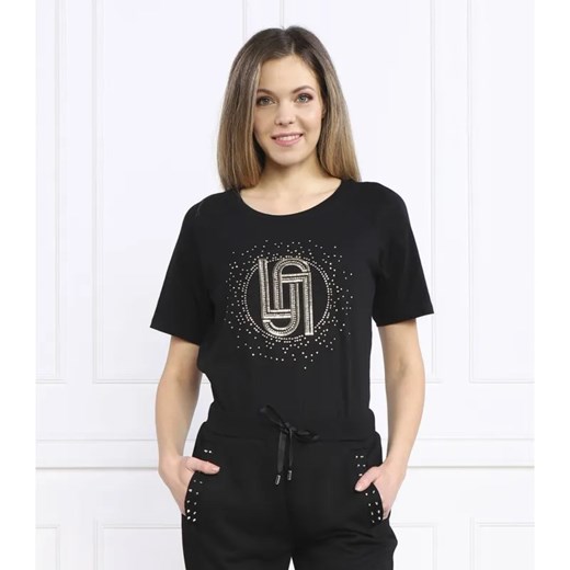 Liu Jo Sport T-shirt | Regular Fit ze sklepu Gomez Fashion Store w kategorii Bluzki damskie - zdjęcie 184346428