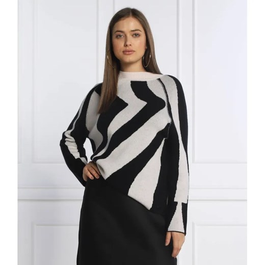 Marc Cain Wełniany sweter | Relaxed fit | z dodatkiem kaszmiru ze sklepu Gomez Fashion Store w kategorii Swetry damskie - zdjęcie 184346488