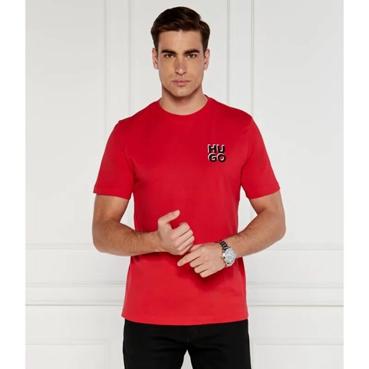 HUGO T-shirt | Regular Fit ze sklepu Gomez Fashion Store w kategorii T-shirty męskie - zdjęcie 184346527