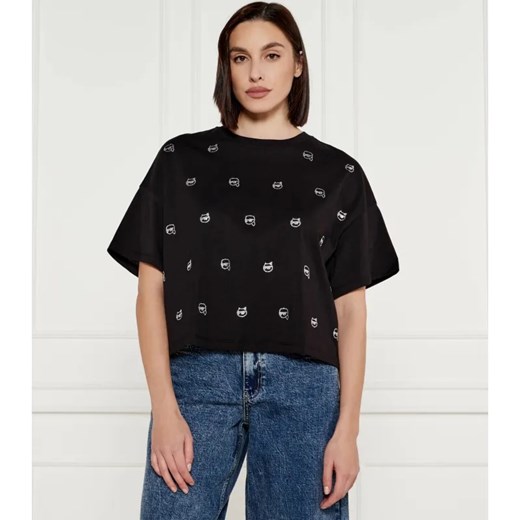 Karl Lagerfeld T-shirt ikonik 2.0 | Loose fit ze sklepu Gomez Fashion Store w kategorii Bluzki damskie - zdjęcie 184346706