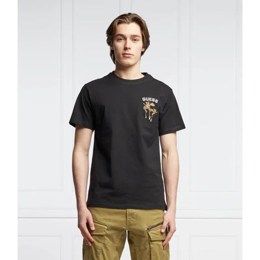 GUESS T-shirt GARETH | Regular Fit ze sklepu Gomez Fashion Store w kategorii T-shirty męskie - zdjęcie 184346718