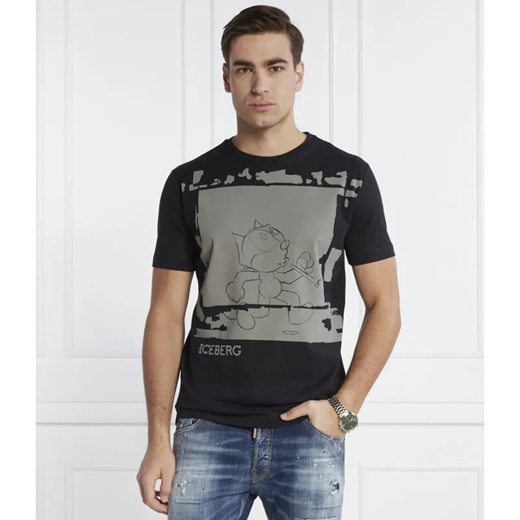 Iceberg T-shirt | Regular Fit ze sklepu Gomez Fashion Store w kategorii T-shirty męskie - zdjęcie 184346776