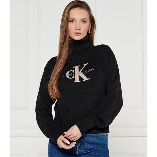 Calvin Klein Jeans Golf CHENILLE | Regular Fit ze sklepu Gomez Fashion Store w kategorii Swetry damskie - zdjęcie 184346975