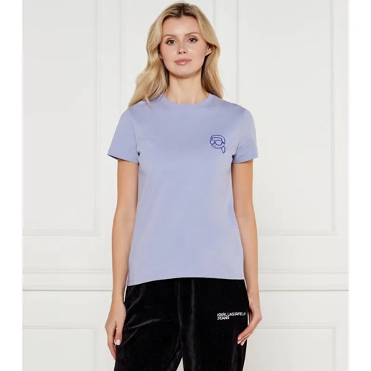 Karl Lagerfeld T-shirt Jelly Ikonik 2.0 | Regular Fit ze sklepu Gomez Fashion Store w kategorii Bluzki damskie - zdjęcie 184347029