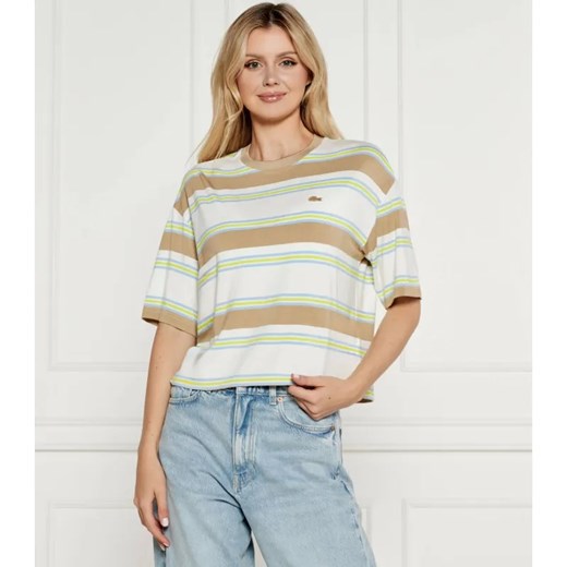 Lacoste T-shirt | Oversize fit ze sklepu Gomez Fashion Store w kategorii Bluzki damskie - zdjęcie 184347209