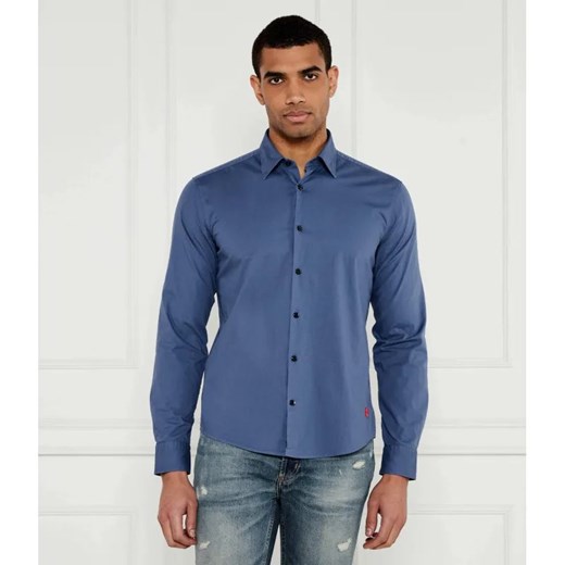 HUGO Koszula Ermo | Slim Fit | stretch ze sklepu Gomez Fashion Store w kategorii Koszule męskie - zdjęcie 184347267