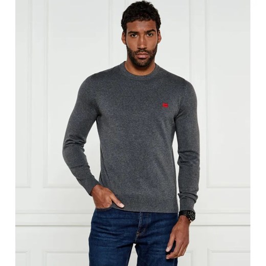 HUGO Sweter San Cassius | Regular Fit ze sklepu Gomez Fashion Store w kategorii Swetry męskie - zdjęcie 184347308