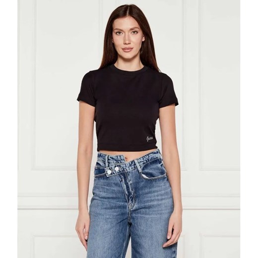 GUESS T-shirt BASIC | Cropped Fit ze sklepu Gomez Fashion Store w kategorii Bluzki damskie - zdjęcie 184347336