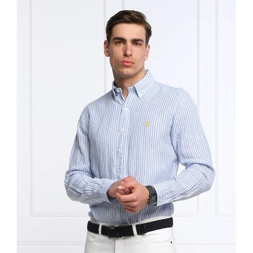 POLO RALPH LAUREN Lniana koszula | Slim Fit ze sklepu Gomez Fashion Store w kategorii Koszule męskie - zdjęcie 184347337